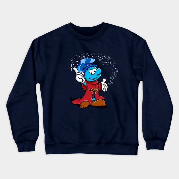 Sorcerer Smurf - Smurf-tasia Crewneck Sweatshirt by Ryans_ArtPlace